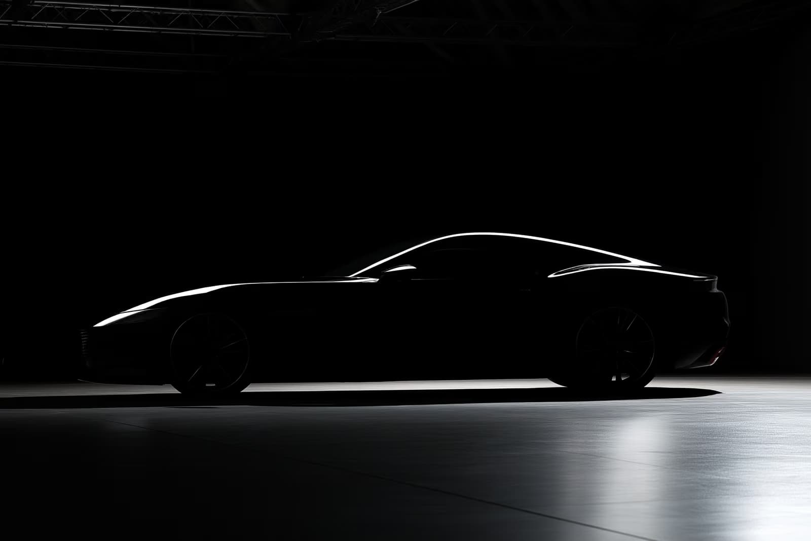 In una giornata di sole, una Porsche sportiva è parcheggiata fuori dallo stabilimento dell'azienda a Zuffenhausen, vicino a Stoccarda.